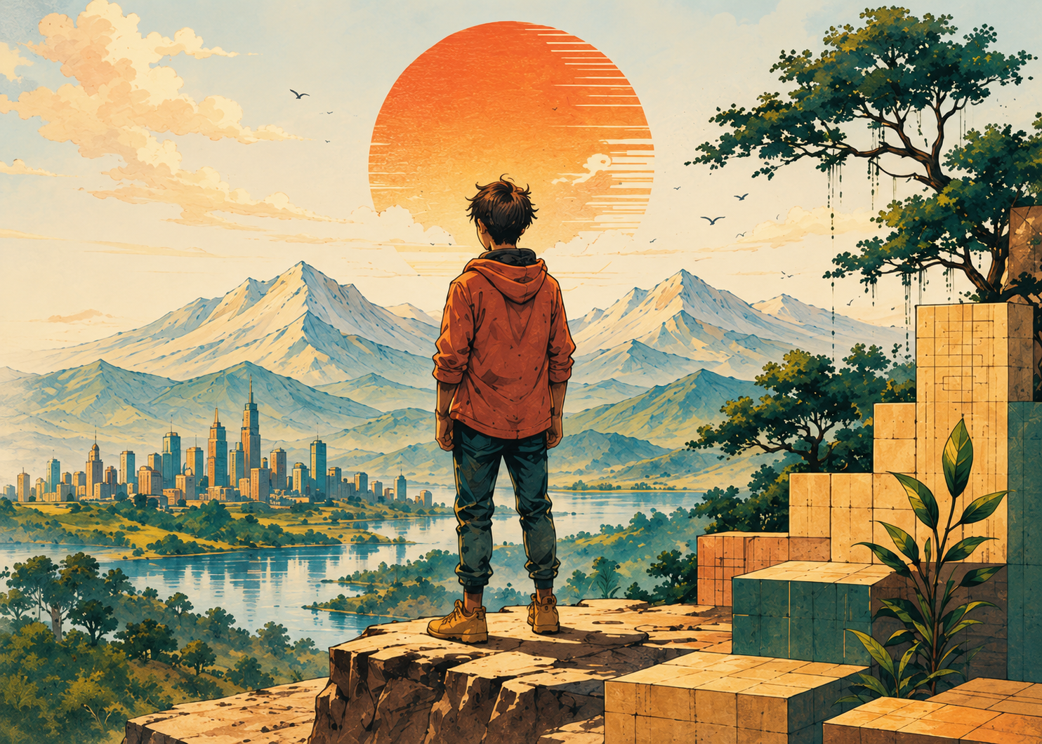 Looking toward the horizon